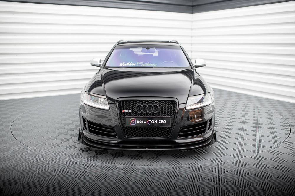 Street Pro Front Splitter + Flaps Audi RS6 Avant C6