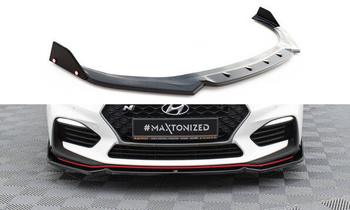 Front Splitter V.6 + Flaps Hyundai I30 N Mk3 Hatchback/Fastback