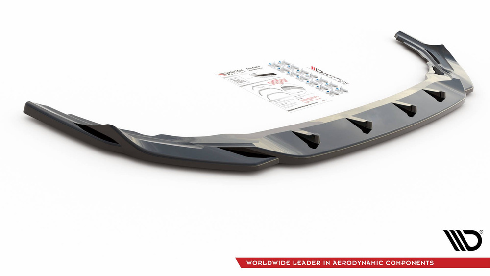 Front Splitter V.4 Volkswagen Golf R Hatchback / Variant Mk8