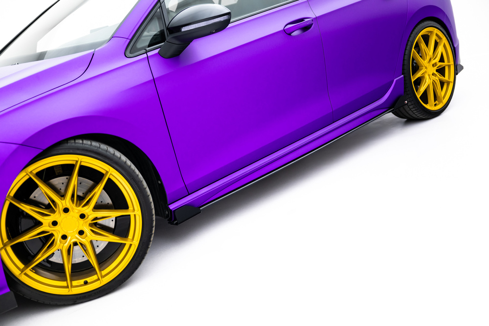 Street Pro Side Skirts Diffusers + Flaps Volkswagen Golf R Hatchback Mk8 / Mk8 Facelift