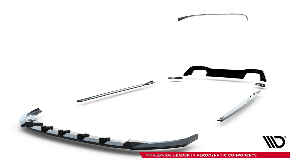 Set of Splitters V.5 Volkswagen Golf R Hatchback Mk8 Facelift