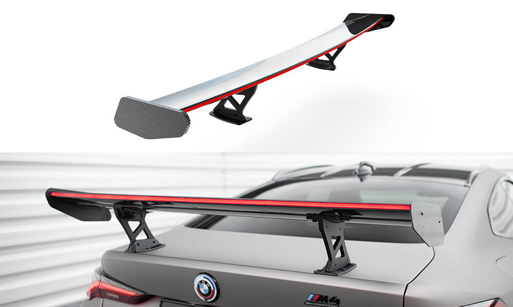 Carbon Spoiler With Internal Brackets Uprights + LED BMW M4 G82 / G82 Facelift / M440i / 4 M-Pack G22 / G22 Facelift