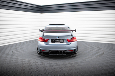 Carbon Spoiler With External Brackets Uprights + LED BMW 4 F32 / 4 F32 M-Pack Coupe