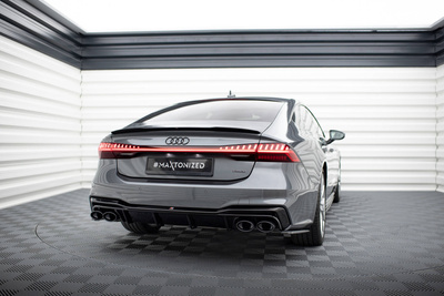 Rear Valance + Exhaust Ends Imitation Audi A7 S-Line C8 / S7 C8 / C8 Facelift / S7 Facelift