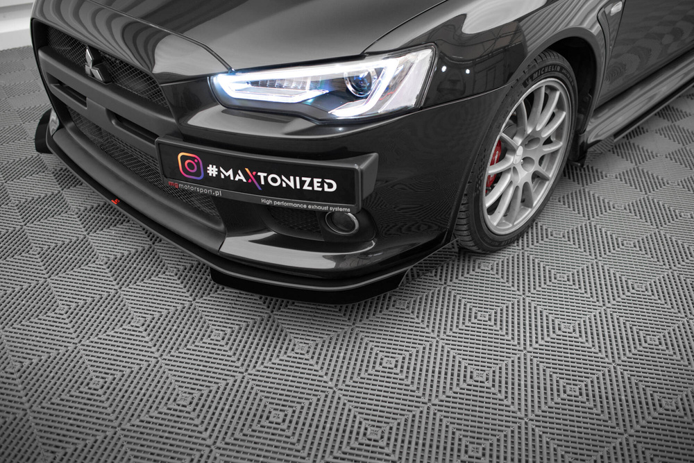 Street Pro Front Splitter + Flaps Mitsubishi Lancer EVO X