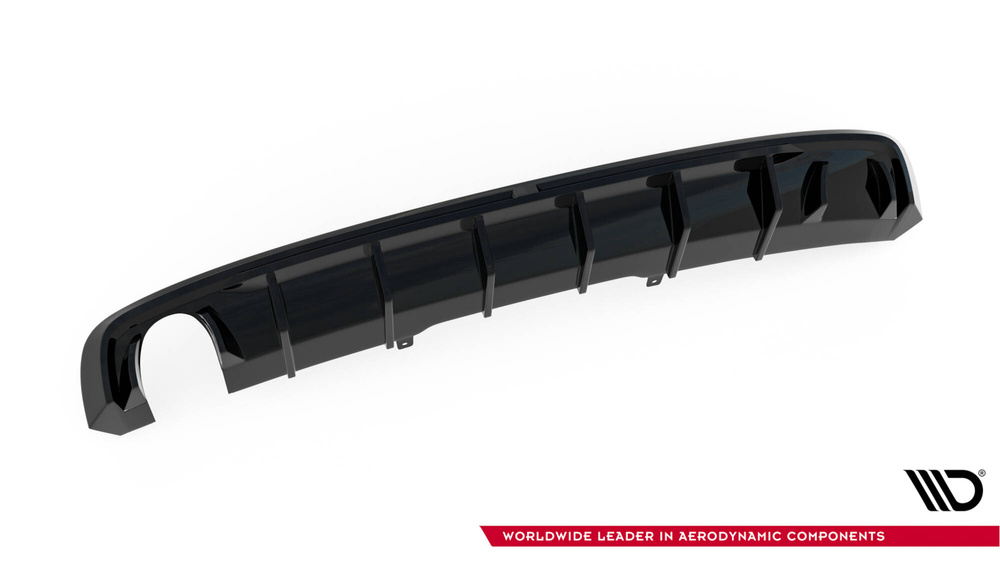 Rear Valance V.1 Audi A4 S-line B9 (Version with single exhaust tips on one side)
