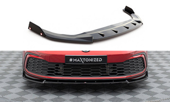 Front Splitter V.3 + Flaps Volkswagen Golf GTI / GTE / GTD / R-Line Mk8