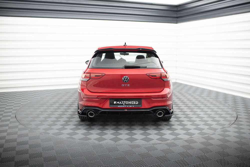 Rear Valance + Exhaust Ends Imitation Volkswagen Golf GTE / R-Line Mk8 / Mk8 Facelift
