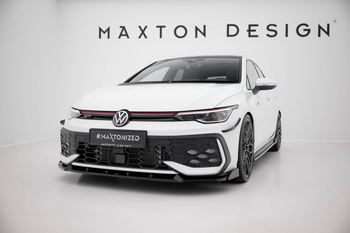 Front Splitter V.2 + Flaps Volkswagen Golf GTI / GTE / R-Line Mk8 Facelift