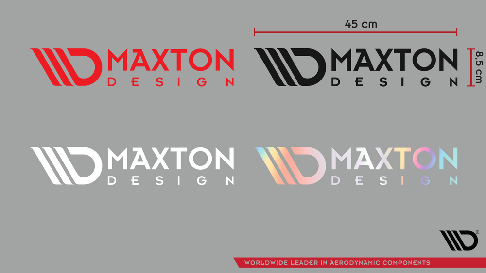 Maxton Sticker Black 06 Large Logo Sticker 45x8,5 cm black