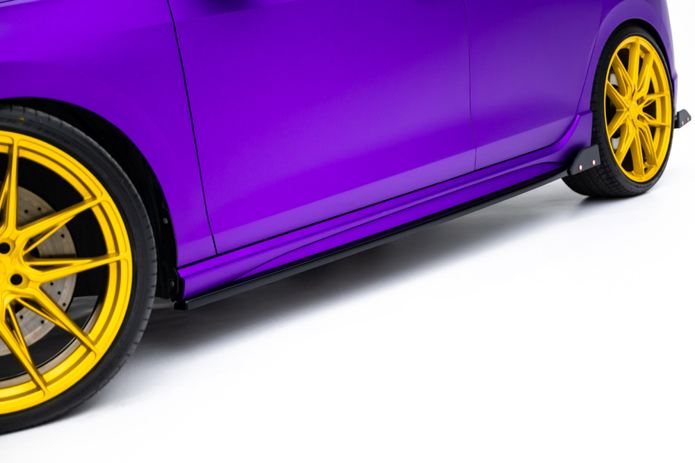 Side Skirts Diffusers V.2 + Flaps Volkswagen Golf R Hatchback Mk8 Facelift