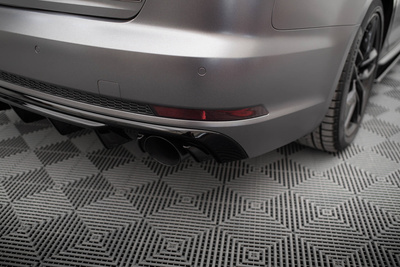 Rear Valance V.1 Audi A4 S-line B9 (Version with single exhaust tips on both sides)