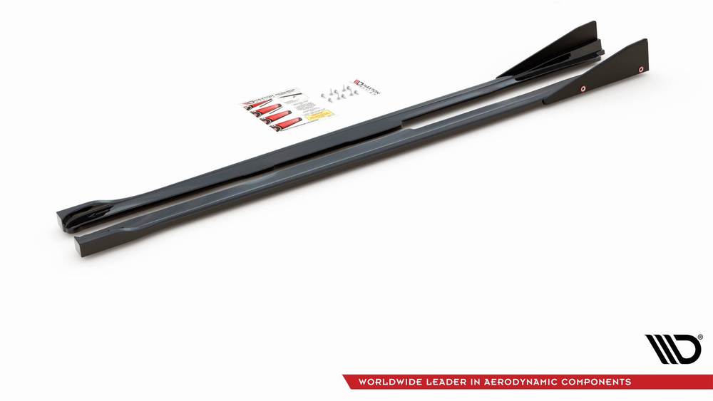 Side Skirts Diffusers V.2 + Flaps Toyota GR Yaris Mk4