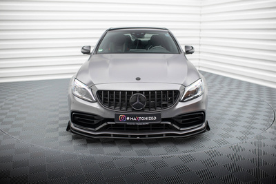 Street Pro Front Splitter + Flaps Mercedes-AMG C63 Sedan / Estate W205 Facelift