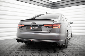 Rear Valance V.1 Audi A4 S-line B9 (Version with single exhaust tips on both sides)