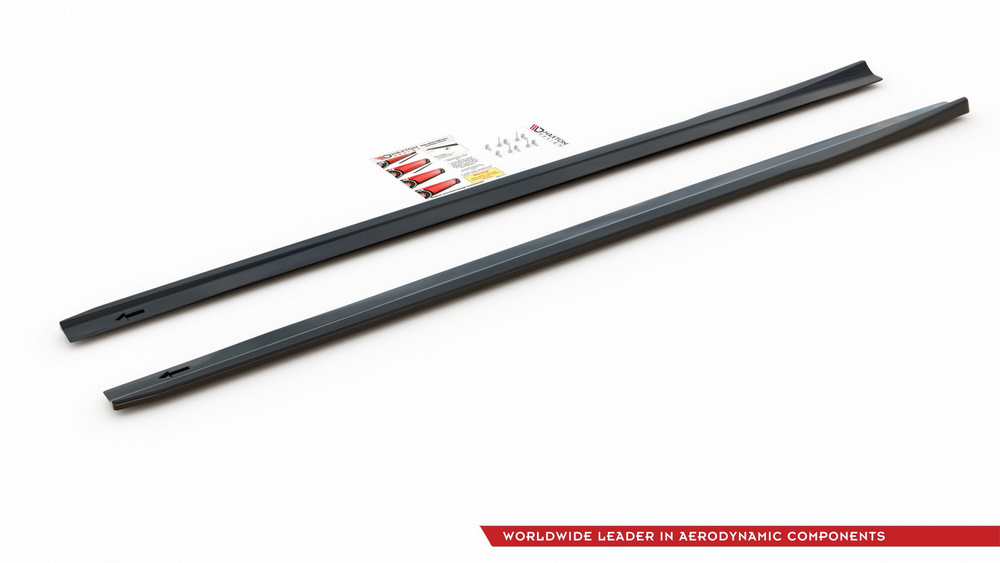 Side Skirts Diffusers V.1  Mercedes A35 AMG / AMG-Line W177 