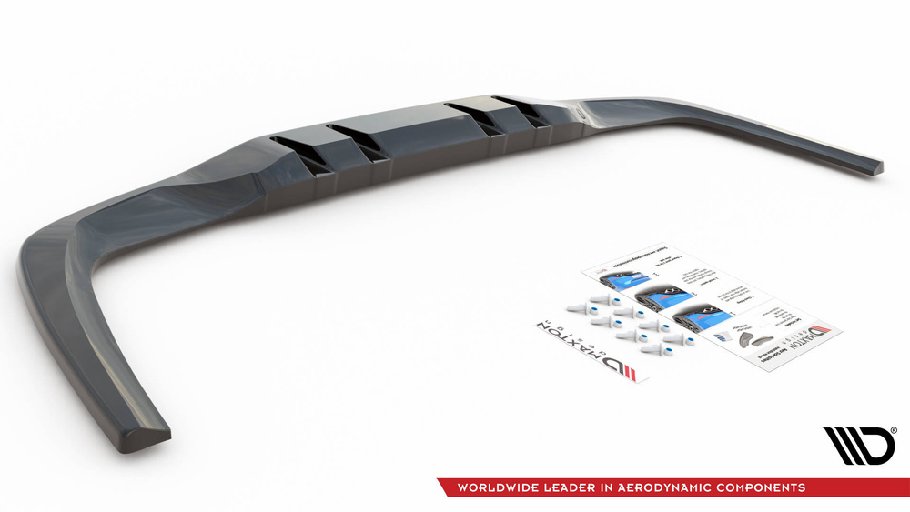 Rear Splitter (with vertical bars) V.1 Mercedes A 35 AMG Sedan V177