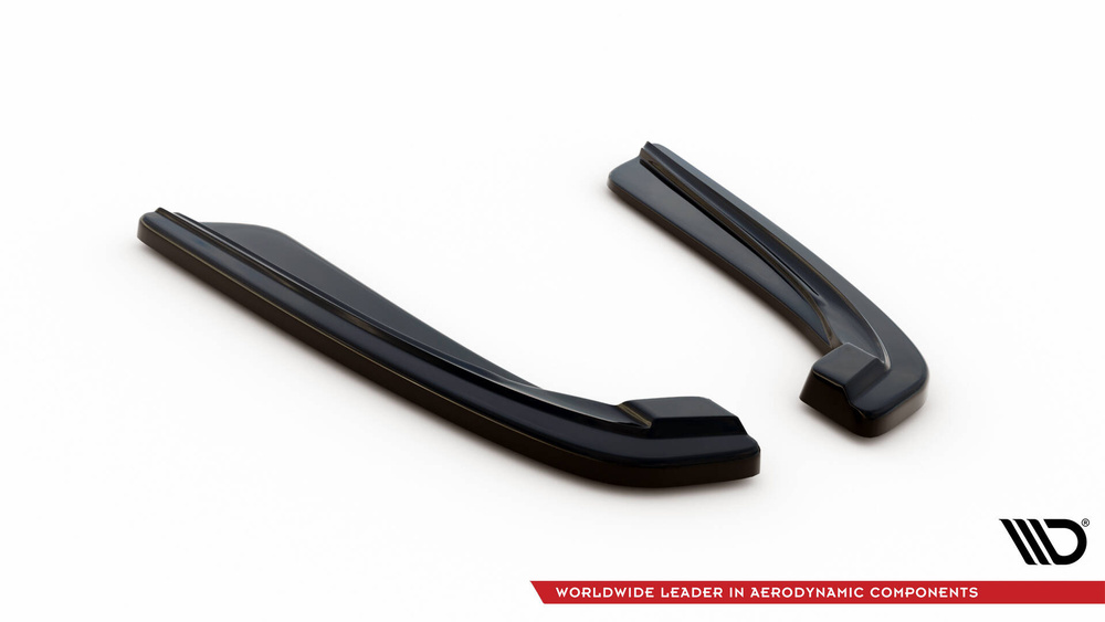 REAR SIDE SPLITTERS for BMW 5 M-Pack Sedan /Touring  F10/F11 (fits two single exhaust ends)