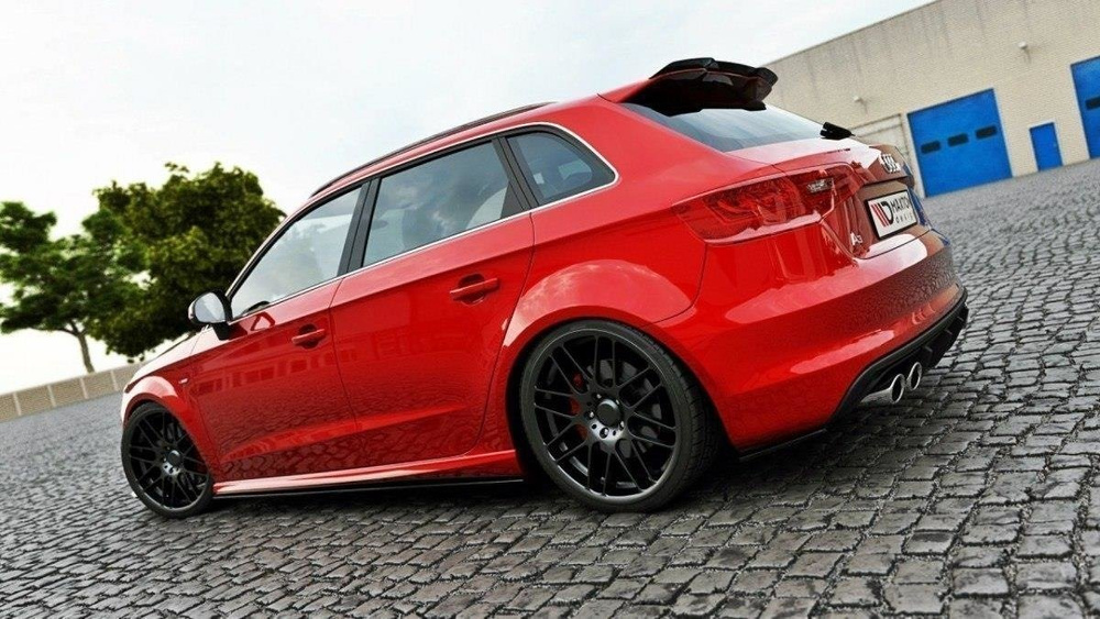 Side Skirts Diffusers V.1 Audi S3 / A3 S-Line Sportback 8V / 8V Facelift