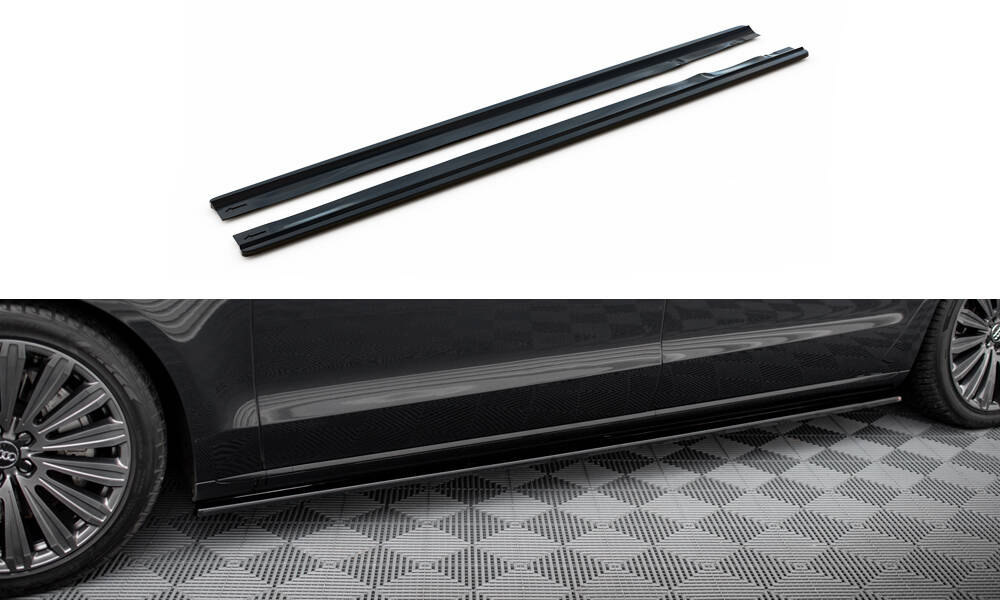 Side Skirts Diffusers Audi A8 Long D4