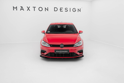 Street Pro Front Splitter + Flaps Volkswagen Golf R / R-Line Mk7 Facelift