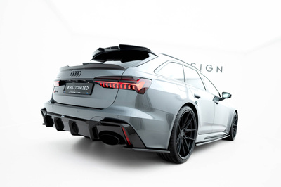Prepreg Carbon Fiber Rear Diffuser Audi RS6 C8 / C8 Facelift (version without towbar)