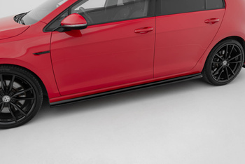 Side Skirts Diffusers V.4 Volkswagen Golf R / R-Line Mk7 Facelift