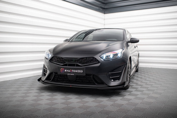 Street Pro Front Splitter + Flaps Kia Proceed GT Mk3 Facelift / Ceed GT / GT - Line Mk1 Facelift