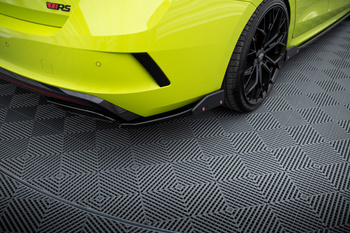 Rear Side Splitters V.2 + Flaps Skoda Octavia RS Combi / Liftback Mk4 / Mk4 Facelift