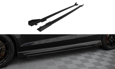 Street Pro Side Skirts Diffusers V.1 + Flaps Audi RS3 Sedan 8V Facelift