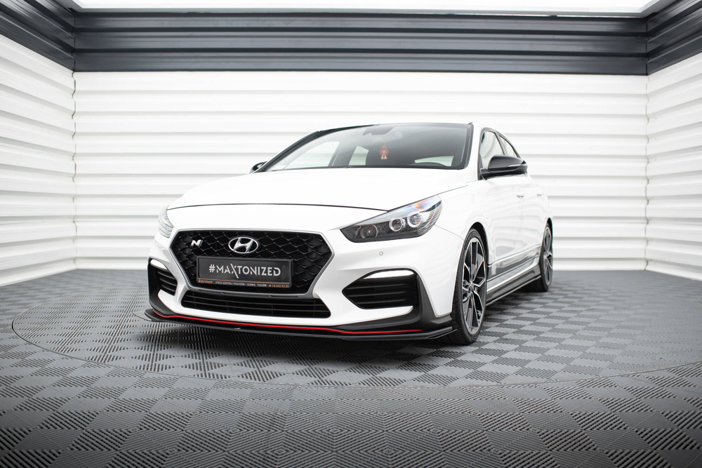 Street Pro Front Splitter + Flaps Hyundai I30 N Mk3 Hatchback / Fastback