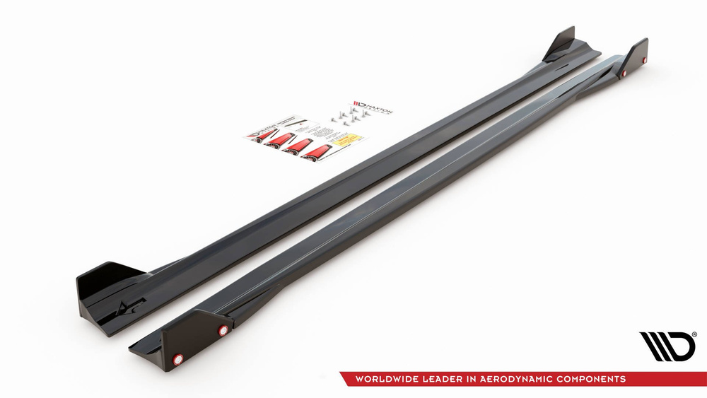 Side Skirts Diffusers V.2 + Flaps Mercedes-AMG A45 S