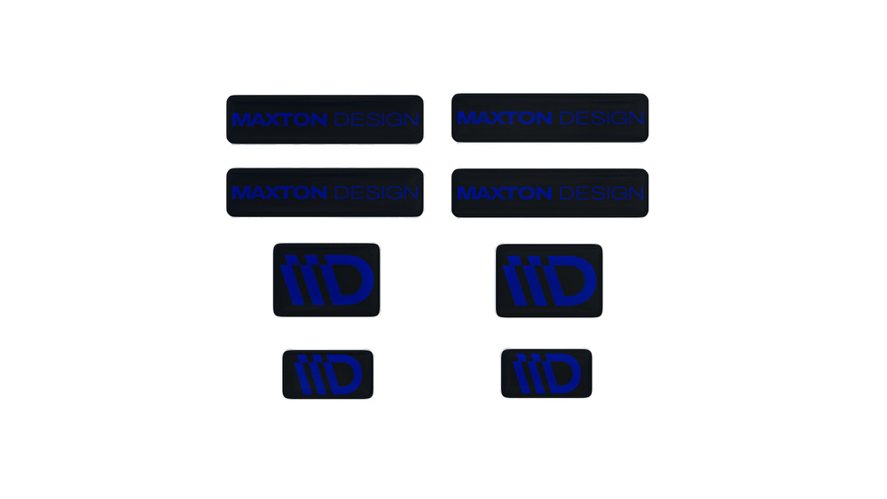 Black and Navy Blue 3D Sticker Set Maxton Design