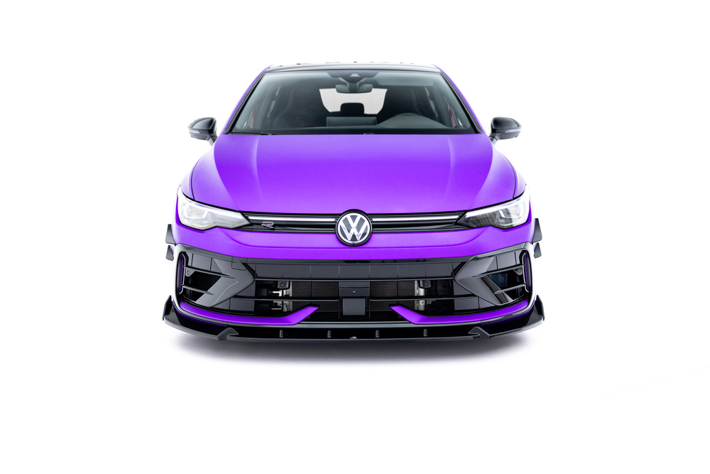 Front Splitter V.3 + Flaps Volkswagen Golf R Hatchback / Variant Mk8 Facelift