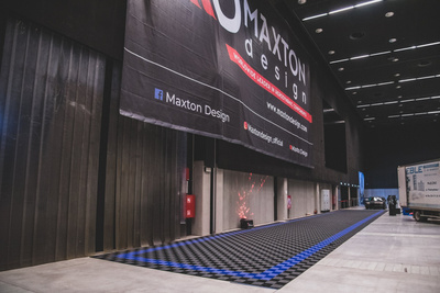 Modular "MAXTON Floor"- Corner Edge Tile (Female Loops)