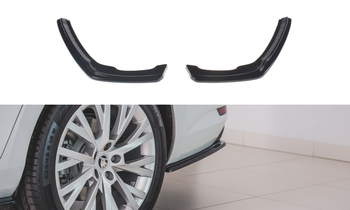 Rear Side Splitters Skoda Superb Liftback / Combi Mk3 Facelift