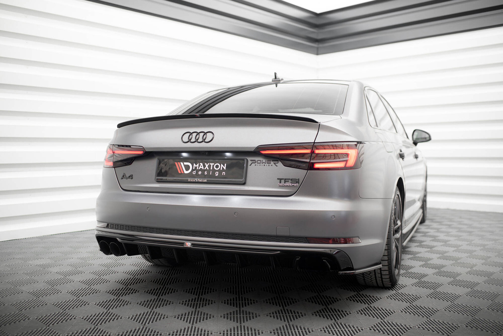 Rear Valance V.1 Audi A4 S-line B9 (Version with dual exhaust tips on one side)