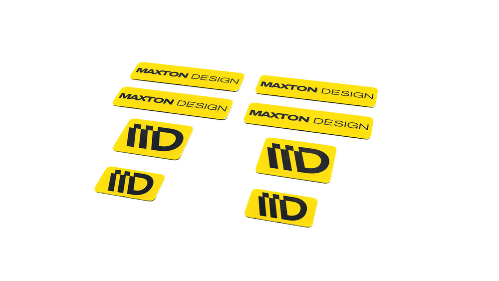 Yellow and Black 3D Sticker Set Maxton Design