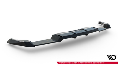 Rear Splitter (with vertical bars) V.2 Volkswagen Golf R Hatchback Mk8 / Mk8 Facelift