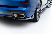 Prepreg Carbon Fiber Rear Side Splitters BMW X7 M-Pack G07 / G07 Facelift (version with towbar)