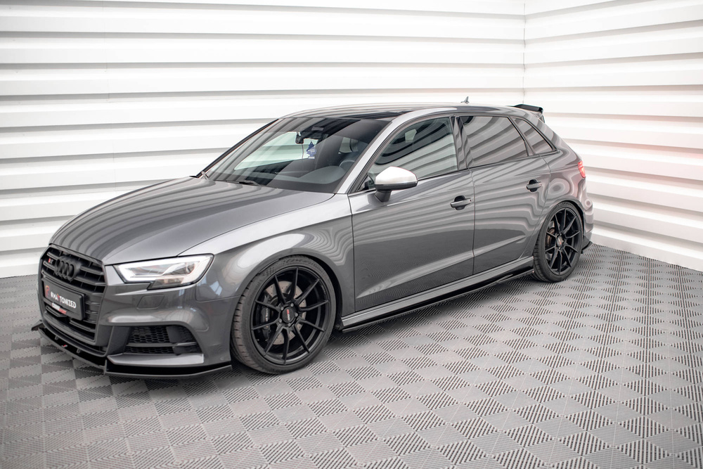 Side Skirts Diffusers V.2 Audi S3 / A3 S-Line Sportback 8V / 8V Facelift
