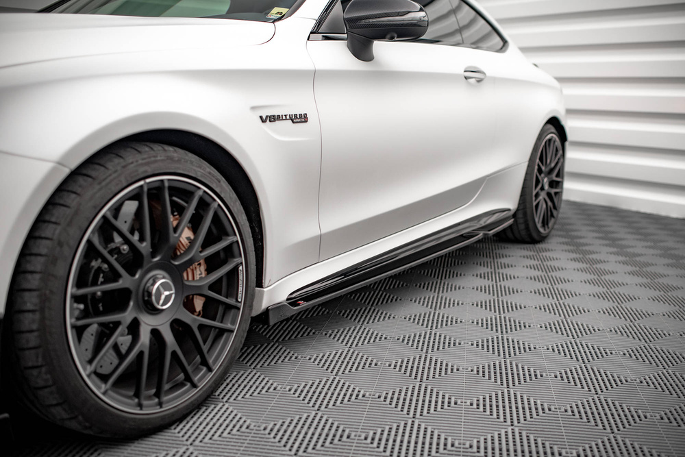 Side Skirts Diffusers V.2 Mercedes-AMG C 63AMG Coupe C205 Facelift