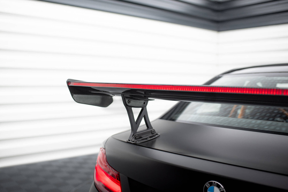 Carbon Spoiler With Internal Brackets Uprights + LED BMW M2 F87 / 2 / 2 M-Pack F22