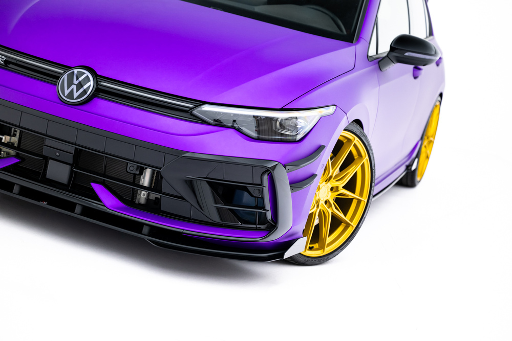 Street Pro Front Splitter + Flaps Volkswagen Golf R Hatchback Mk8 Facelift