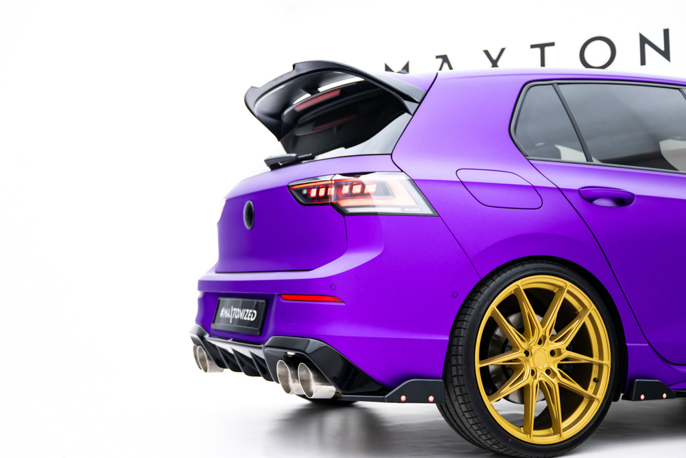 Rear Side Splitters V.5 + Flaps Volkswagen Golf R Hatchback Mk8 Facelift