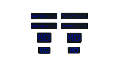 Black and Navy Blue 3D Sticker Set Maxton Design