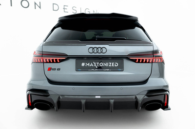 Prepreg Carbon Fiber Rear Diffuser Audi RS6 C8 / C8 Facelift (version without towbar)