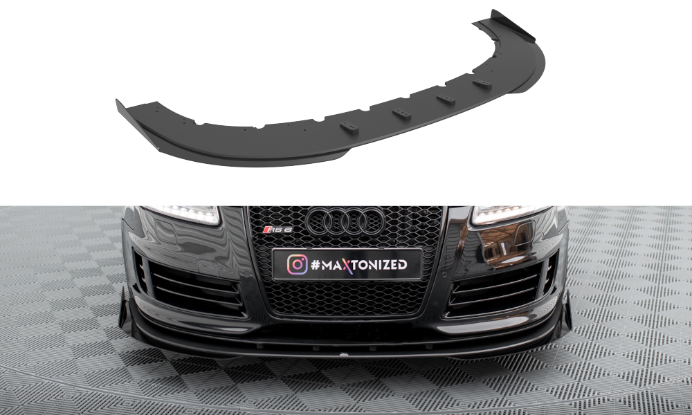 Street Pro Front Splitter + Flaps Audi RS6 Avant C6