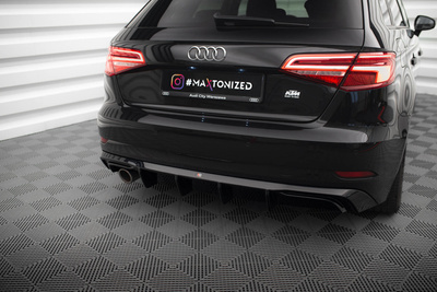 Rear Valance Audi A3 Sportback 8V Facelift (Version with one exhaust tip on single side)