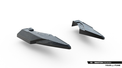 Prepreg Carbon Fiber Rear Side Splitters Audi Q8 S-Line Mk1 Facelift